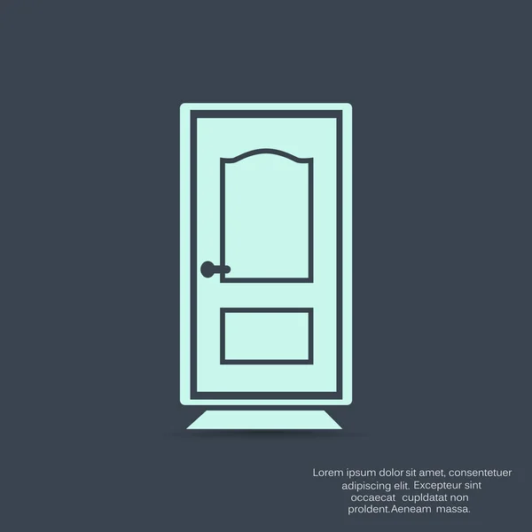 Porte Icône plate — Image vectorielle