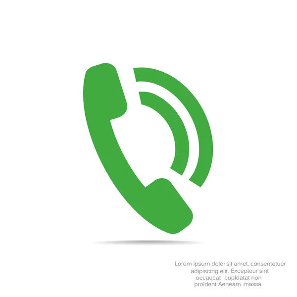 Telefoongesprek web pictogram — Stockvector