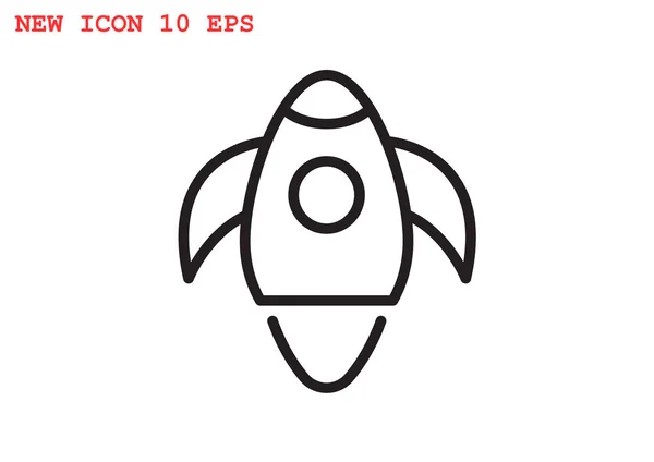 Cohete icono web — Archivo Imágenes Vectoriales