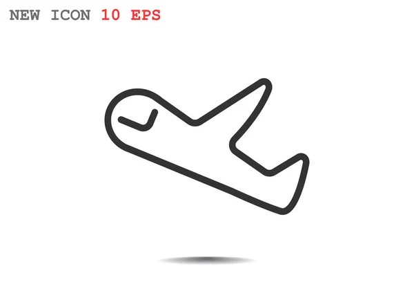 간단한 비행기 아이콘 — 스톡 벡터