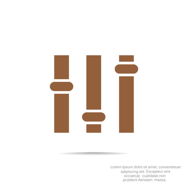 Adjustment sign with levels