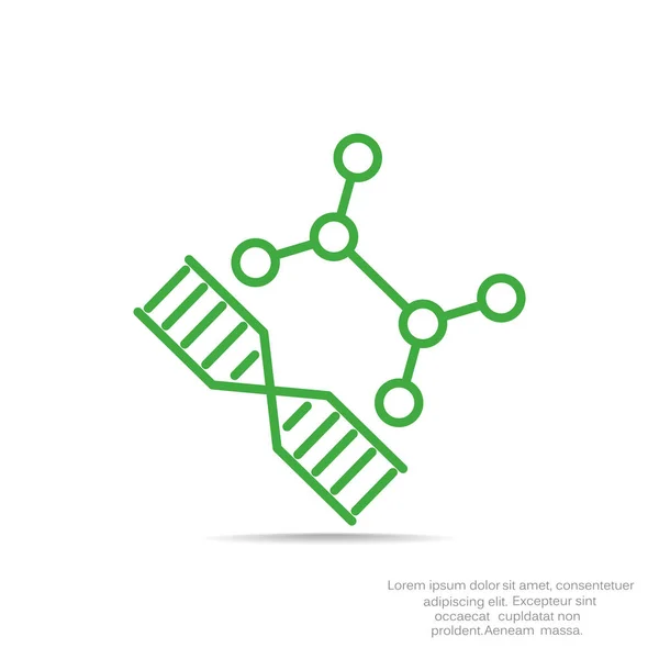 Ícone web de DNA —  Vetores de Stock