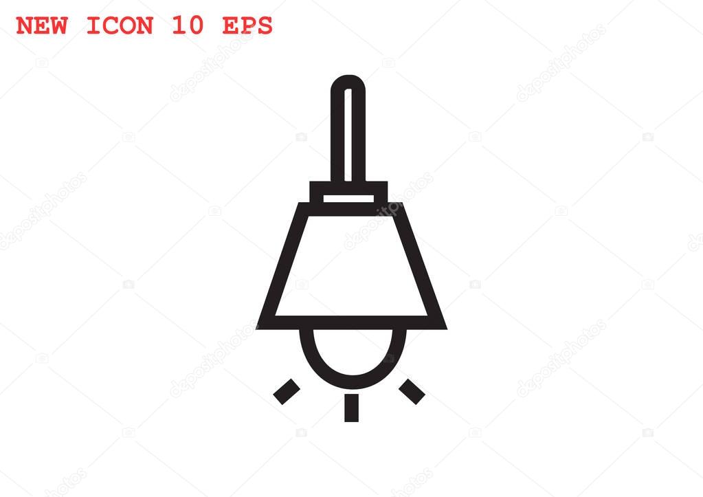 Simple lamp icon