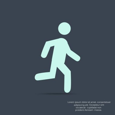 erkek figürü çalışan simgesi