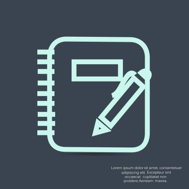 Not defteri üzerine kalem