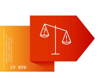 Adalet basit web simgesi ölçekleri