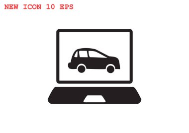 Dizüstü ekran araba ile