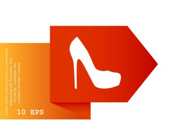 Topuk ayakkabı satırı simgesi