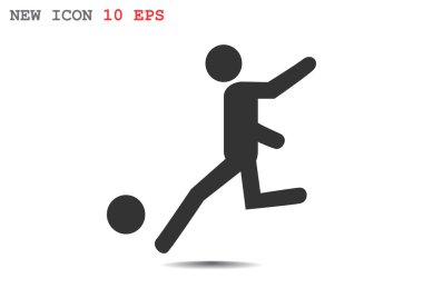 Futbol oyuncu siluet