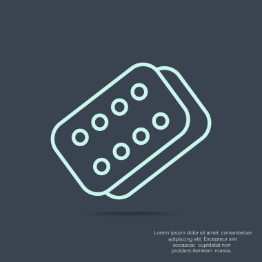 Bandaj sıva basit web simgesi