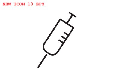 Basit şırınga web simgesi