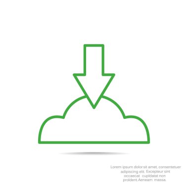 Bulut dosya karşıya yükleme simgesi