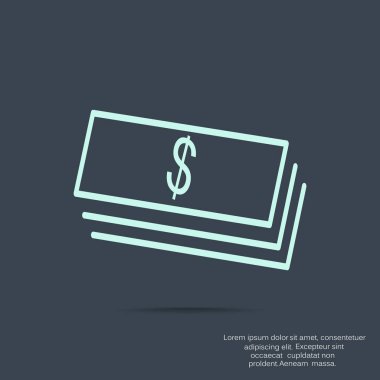 dolar faturaları simgesi