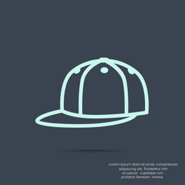 snapback kapağı basit simgesi