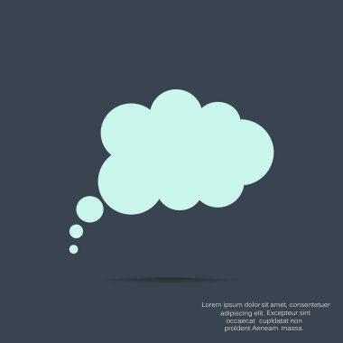 Bulut köpük basit web simgesi