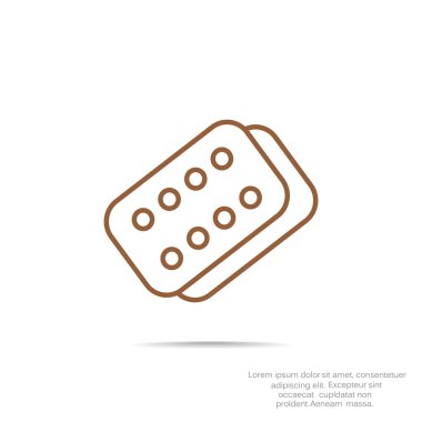 Bandaj sıva basit web simgesi