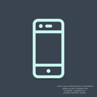 Boş ekranlı basit akıllı telefon