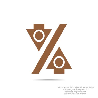 Yüzde işareti ile okları