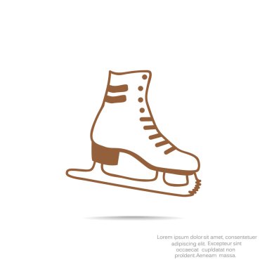 Paten ayakkabı web simgesi