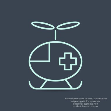 Ambulans helikopter işareti simgesi