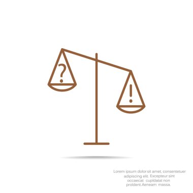 Adalet basit web simgesi ölçekleri