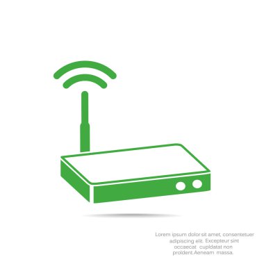 yönlendirici basit simgesi