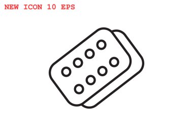 Bandaj sıva basit web simgesi