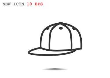 snapback kapağı basit simgesi