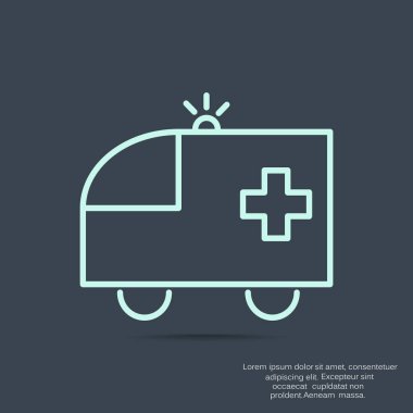 Ambulans araba web simgesi