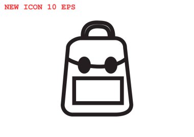 okul sırt çantası silüeti