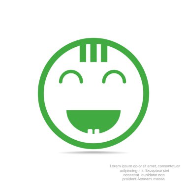 Mutlu bir çocuk yüzü doodle