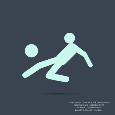 Futbol oyuncu siluet