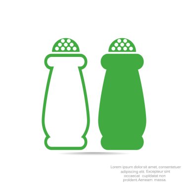 Tuz ve biber shakers simgesi 