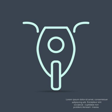 Basit web satırı motosiklet