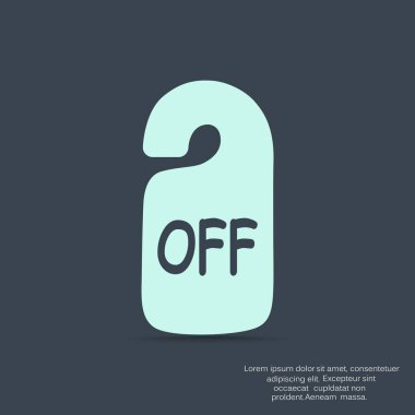 Etiket asılı üzerinde yazıt