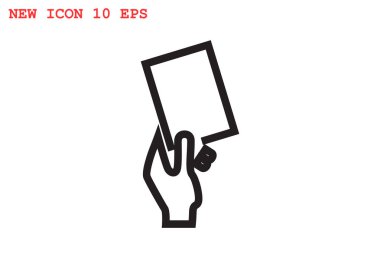 Futbol kartı elinde