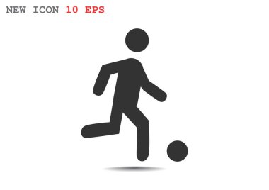 Futbol oyuncu siluet