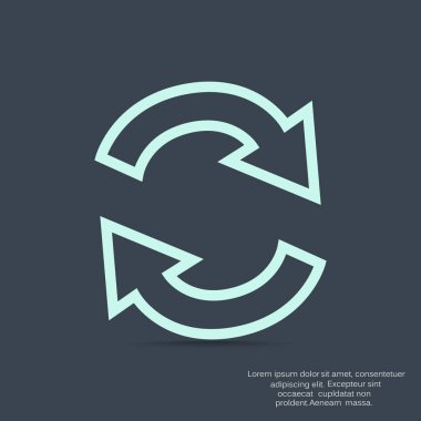 döndürme oklarını bir daire içinde 