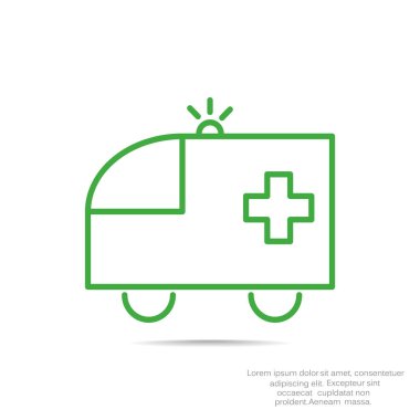 Ambulans araba web simgesi