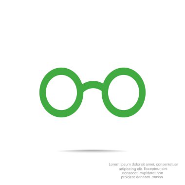 gözlük basit simgesi