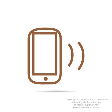 Telefon basit simgesi 