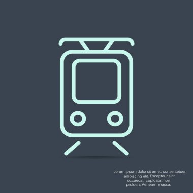 Basit tramvay simgesi