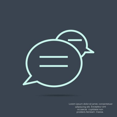 konuşma balonları simgesi