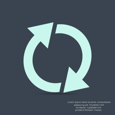 döndürme oklarını bir daire içinde 