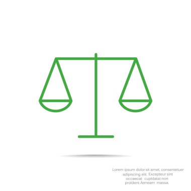 Adalet basit web simgesi ölçekleri