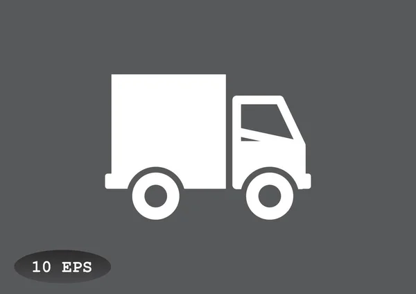 Expédition camion web icône — Image vectorielle
