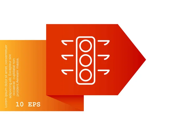 Icono web de semáforos — Archivo Imágenes Vectoriales