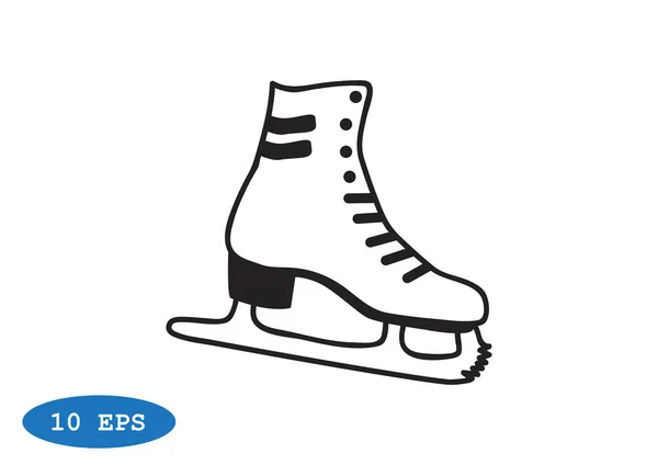 Ikony WWW butów skate — Wektor stockowy