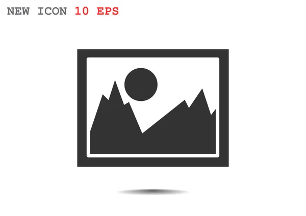 Zarámovaný obrázek ikony — Stockový vektor