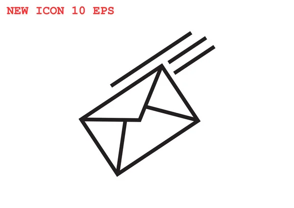 E-mailpictogram voor elektronische brief — Stockvector
